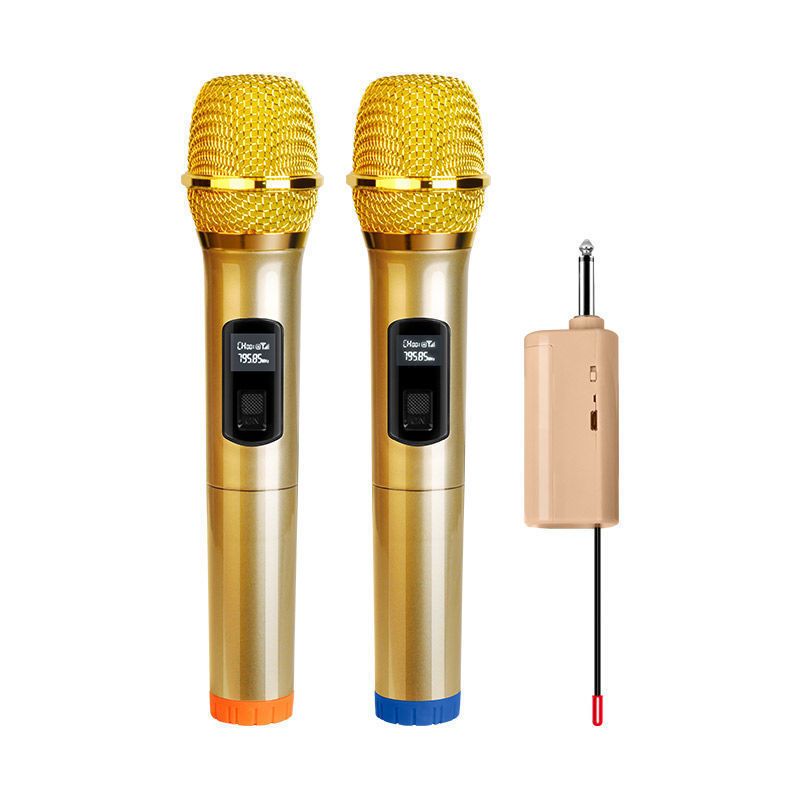 Bộ micro không dây phòng thu VHF - Mic không dây cầm tay, mic tầm xa âm thanh chuyên nghiệp, micro đơn hướng