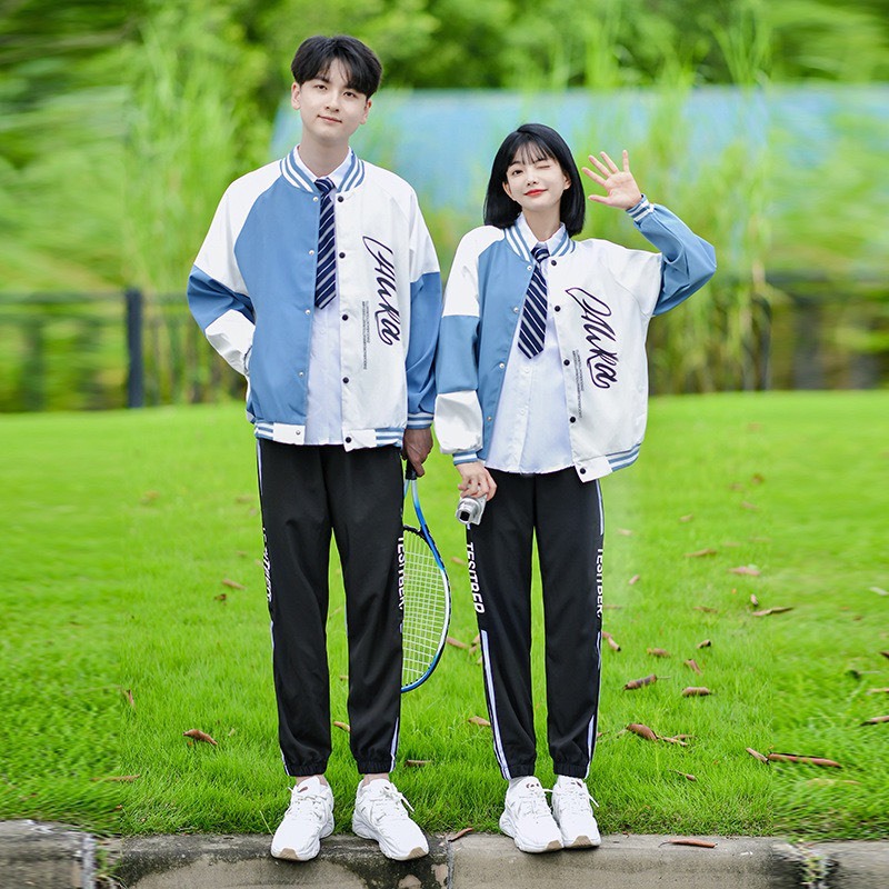 Áo khoác bomber 2 lớp varsity chữ thêu nổi hàng Quảng Châu Sammy House Mã Aobomber003_