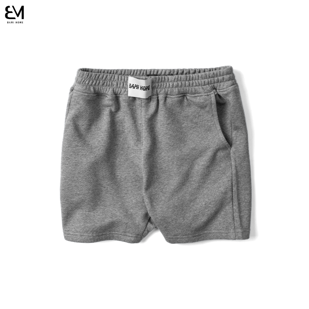 Quần short nỉ nam cao cấp BAMI HOME phong cách unisex dễ phối đồ mềm mịn thoải mái QN16