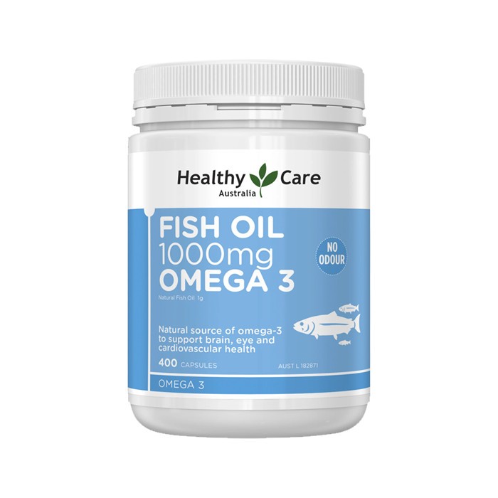 Viên uống dầu cá Omega 3 Healthy Care Fish Oil Hộp 400 viên