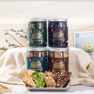 Bánh BISCOTTI Cao Cấp Thương Hiệu Gạch Đỏ 250g, Dành Cho Người Ăn Kiêng Dinh Dưỡng Siêu Hạt