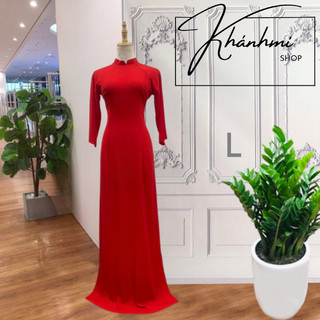 Áo Dài Truyền Thống MỚI NEW,  Thanh Lịch Duyên Dáng Lụa Nhật - Khánh Mi shop