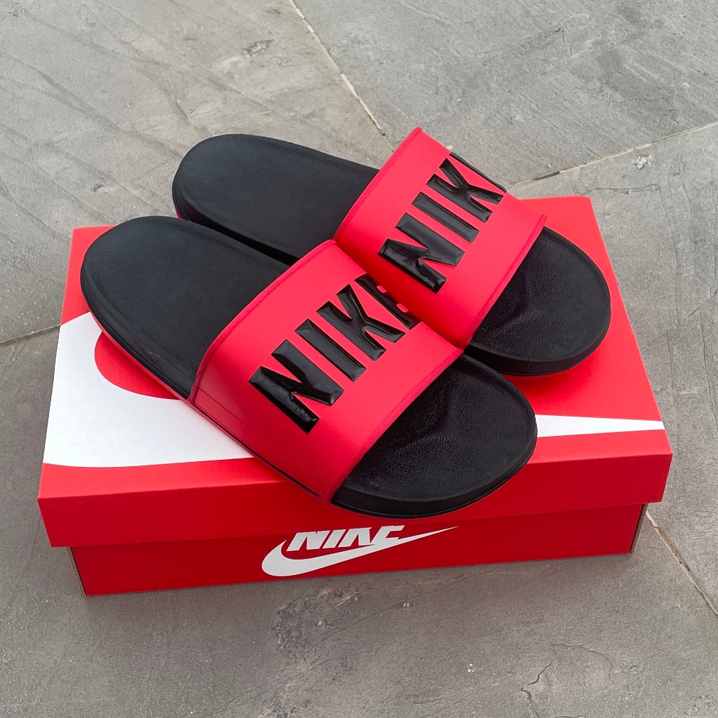 Dép chính hãng Ni.ke OffCourt Slide Redblack BQ4639-002 dép quai ngang nam êm nhẹ thoải mái