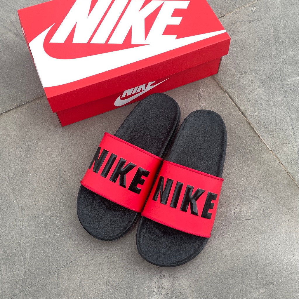 Dép chính hãng Ni.ke OffCourt Slide Redblack BQ4639-002 dép quai ngang nam êm nhẹ thoải mái