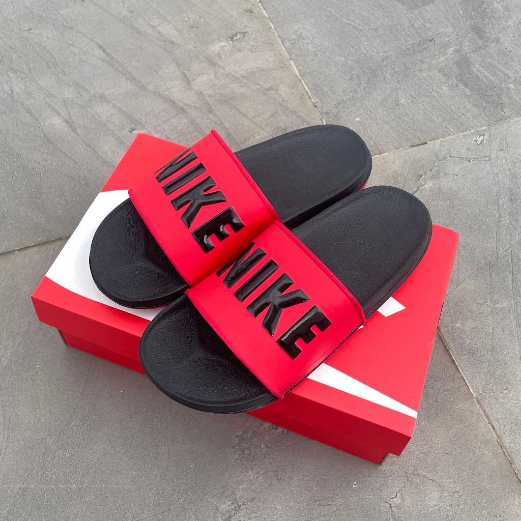 Dép chính hãng Ni.ke OffCourt Slide Redblack BQ4639-002 dép quai ngang nam êm nhẹ thoải mái