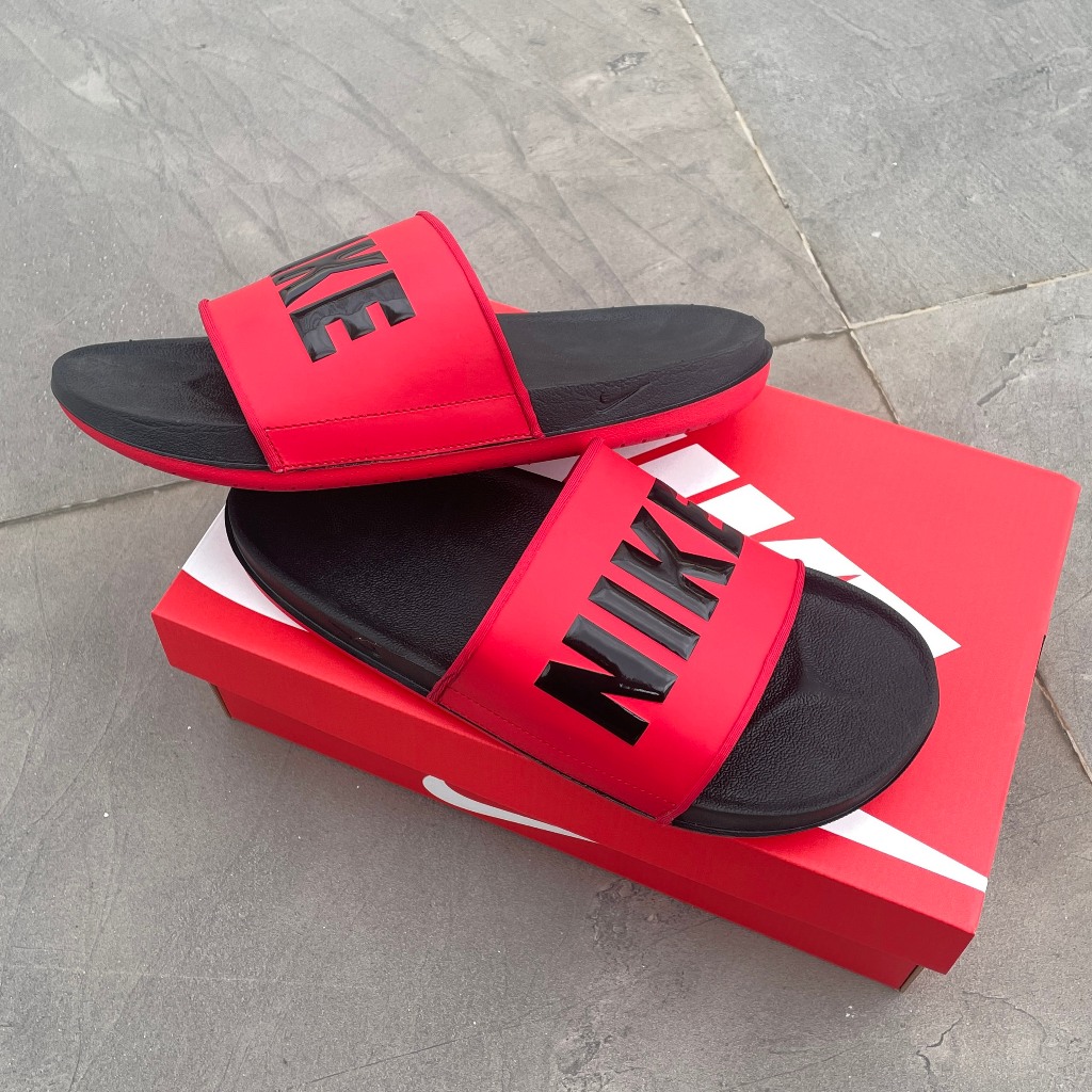 Dép chính hãng Ni.ke OffCourt Slide Redblack BQ4639-002 dép quai ngang nam êm nhẹ thoải mái