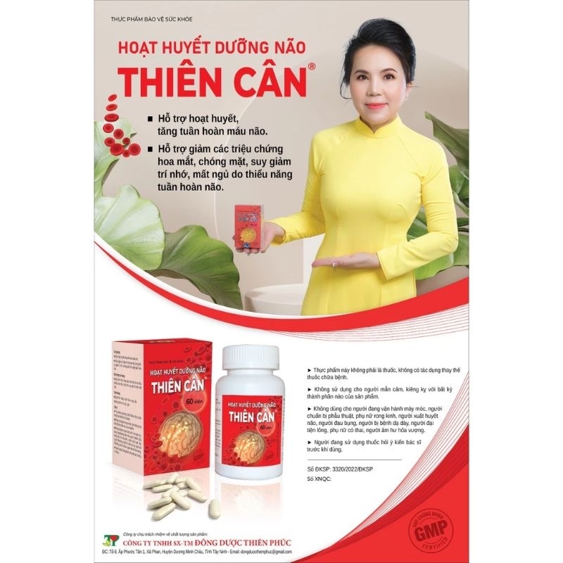 HOẠT HUYẾT DƯỠNG NÃO THIÊN CÂN – Nuôi Dưỡng Não Khỏe Mạnh