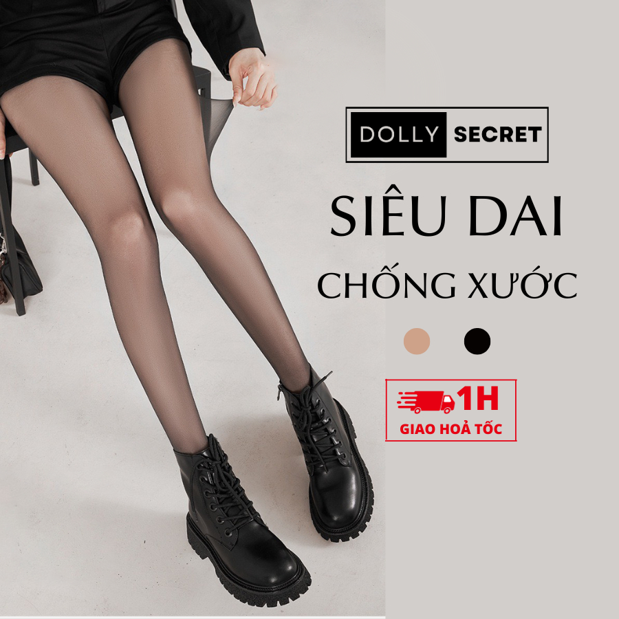 Quần Tất Siêu Dai Chống Xước DOLLY SECRET Quần Tất Che Bụng Dưới Nâng Mông Cao Cấp Che Khuyết Điểm Chân T38