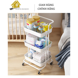 Xe Đẩy Spa 3 Tầng Đa Năng - Kệ để đồ bỉm sữa TD SHOP 