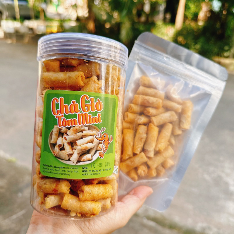 Chả Giò Tôm Sấy Giòn Ăn Liền Thơm Ngon Ít Dầu Mỡ