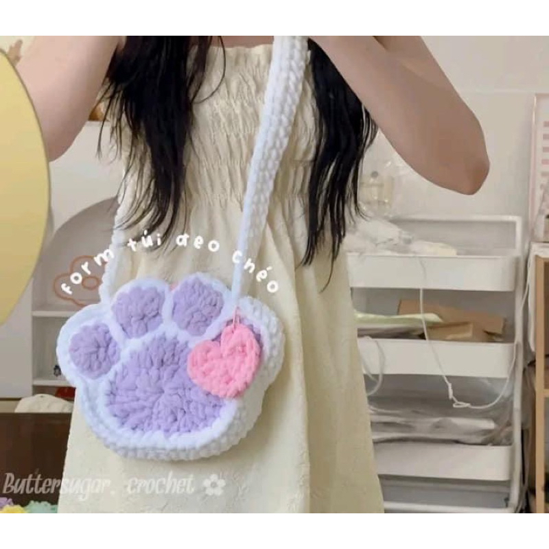 CAT PAW BAG | Túi Chân Mèo siêu cute từ len handmade