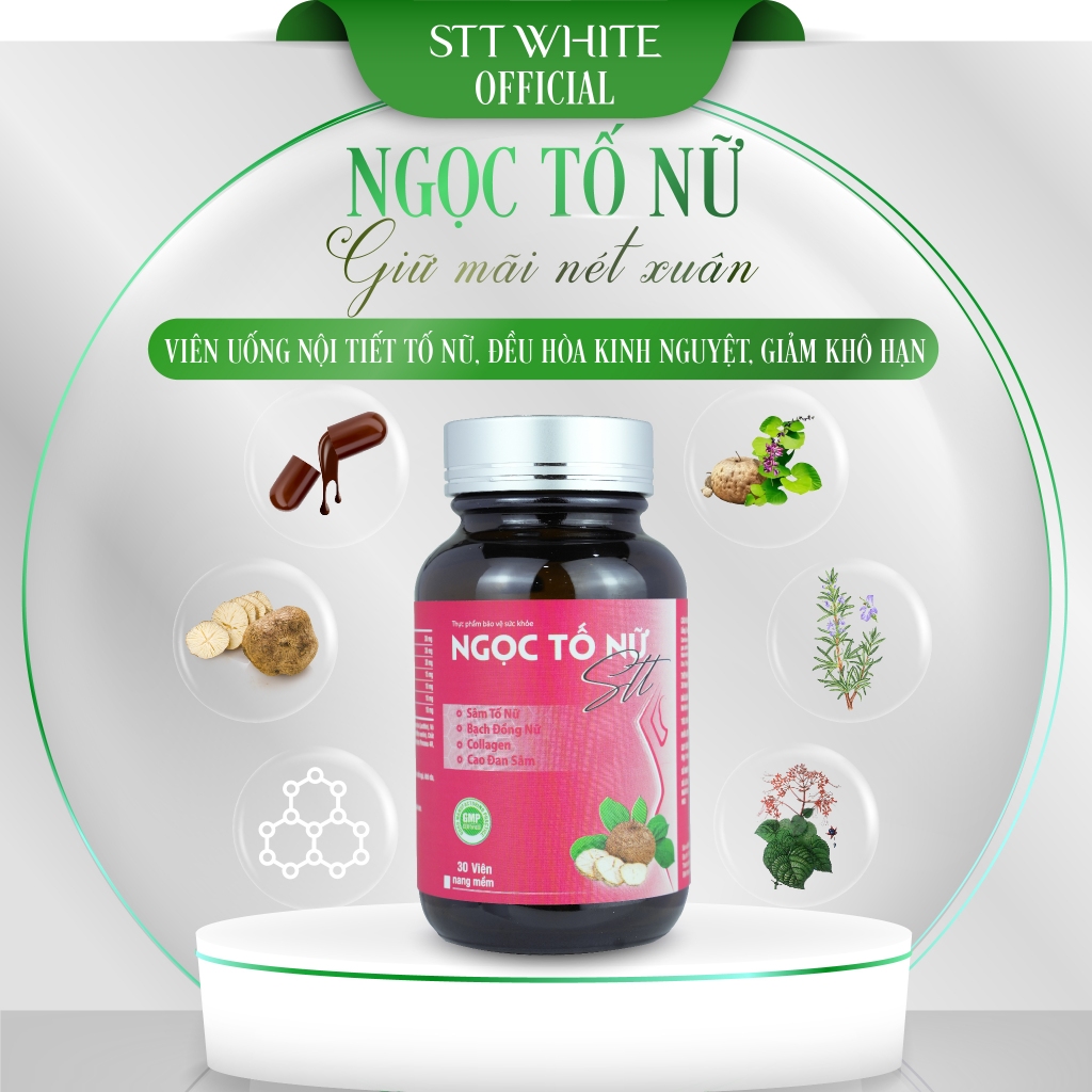 Viên uống nội tiết tố nữ, đều hòa kinh nguyệt, giảm khô hạn tăng cường sinh lý nữ Ngọc Tố Nữ 30 viên