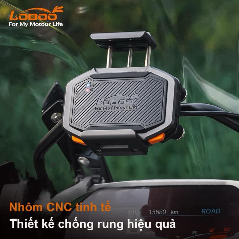 Giá đỡ điện thoại Loboo P16 chống rung - Sạc không dây - Chính Hãng BH 1 năm