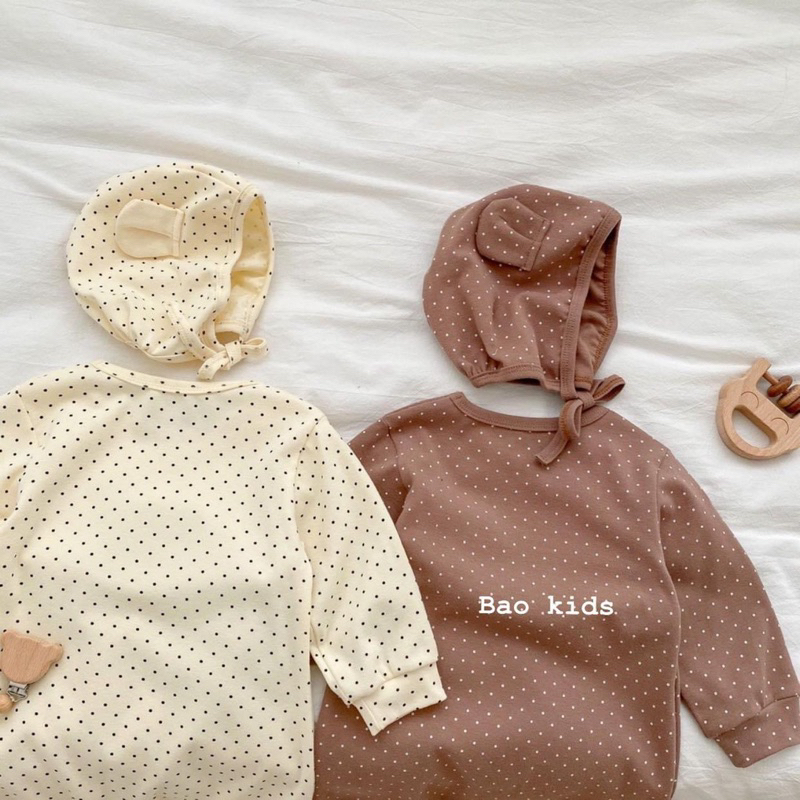 Bao Kids ❤️ Body + mũ thun lạnh siêu mềm mại Co giãn 4 chiều. Thấm hút mồ hôi