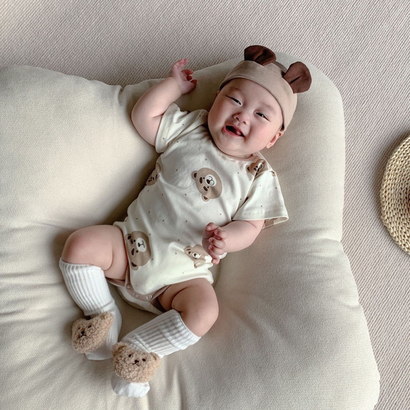 Bao Kids ❤️ Body Gấu + Mũ co giãn 4 chiều cho bé