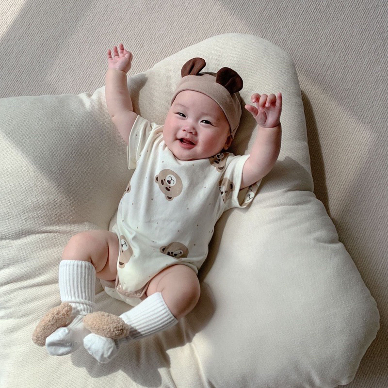 Bao Kids ❤️ Body Gấu + Mũ co giãn 4 chiều cho bé