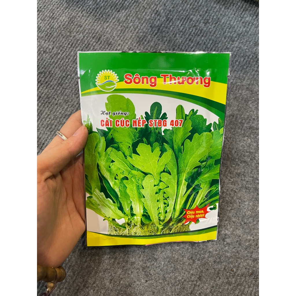 Hạt giống Rau Cải Cúc nếp  hàng chính hãng công ty đóng gói