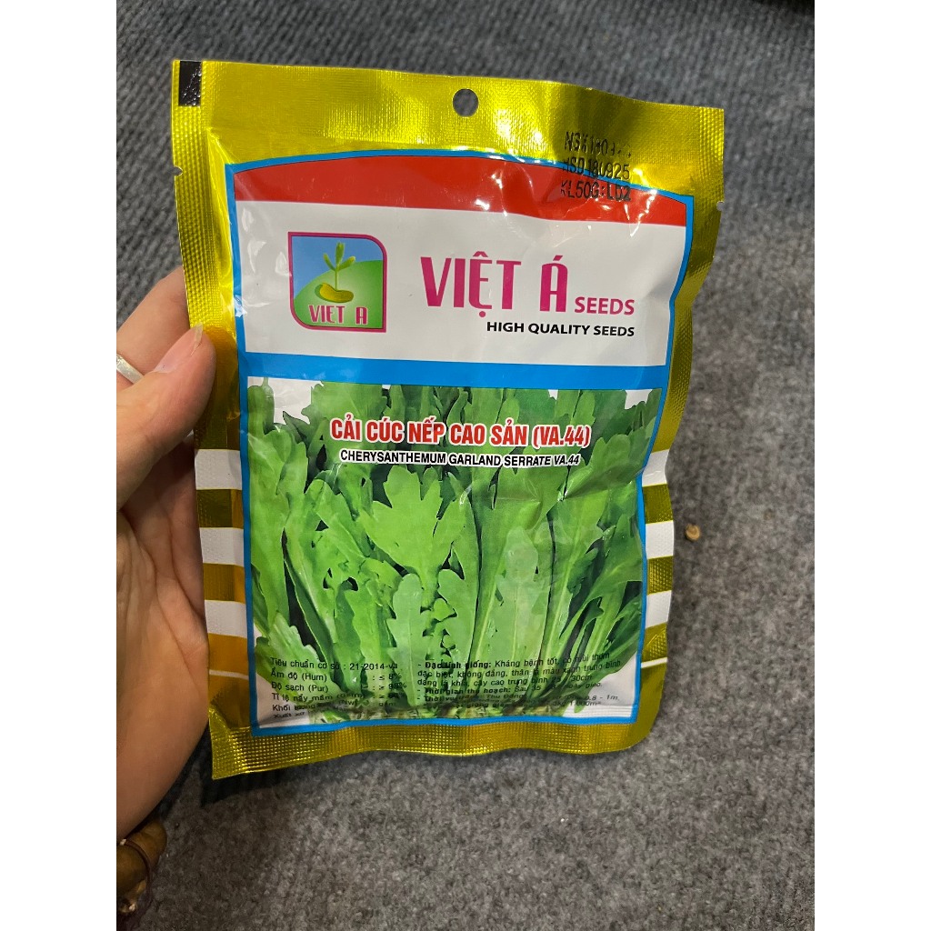 Hạt giống Rau Cải Cúc nếp  hàng chính hãng công ty đóng gói