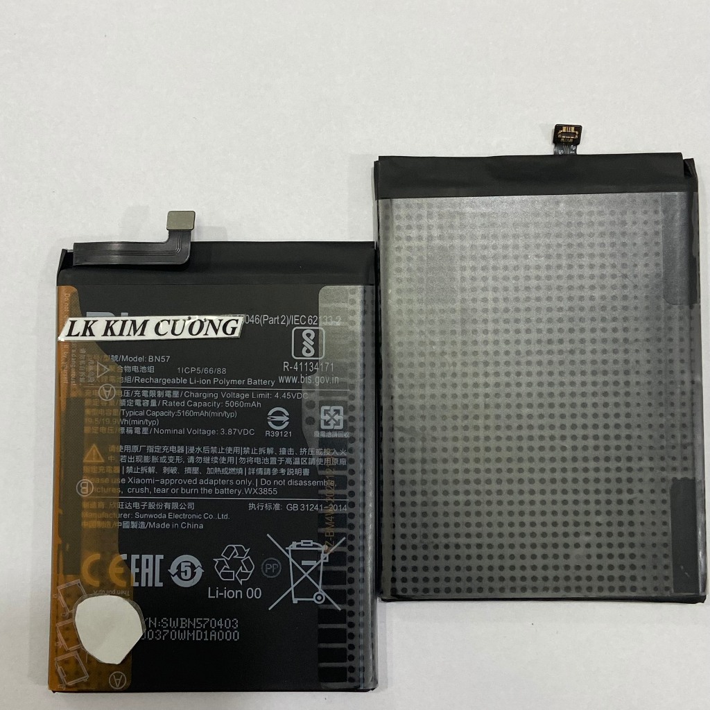 Pin BN57 dành cho các dòng xiaomi poco x3