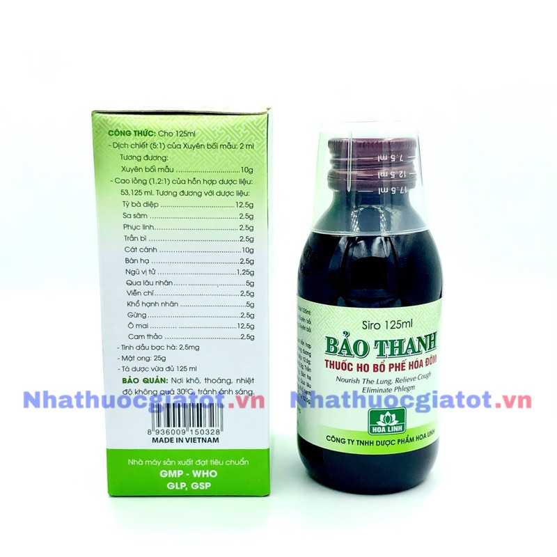 Siro Ho Bổ Phế Bảo Thanh Chính Hãng Hoa Linh