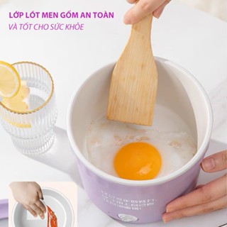 Nồi lẩu điện mini đa năng, ca nấu mì, cốc ăn lẩu cô đơn, bát điện dung tích 1 lít có phủ chống dính cho 1 người ăn