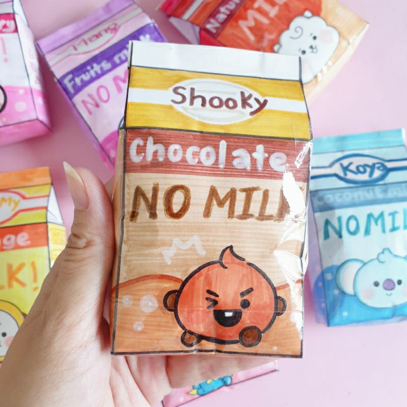 |SQUISHY HANDMADE| Squishy HỘP SỮA BT21 siêu cute và chậm tăng