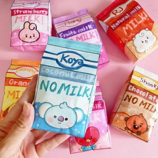 |squishy handmade| squishy hộp sữa bt21 siêu cute và chậm tăng