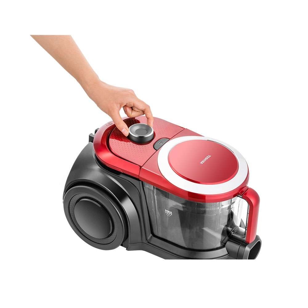 Máy hút bụi dạng thùng Toshiba VC-BL160F 2000W - màu Đỏ - Hàng chính hãng