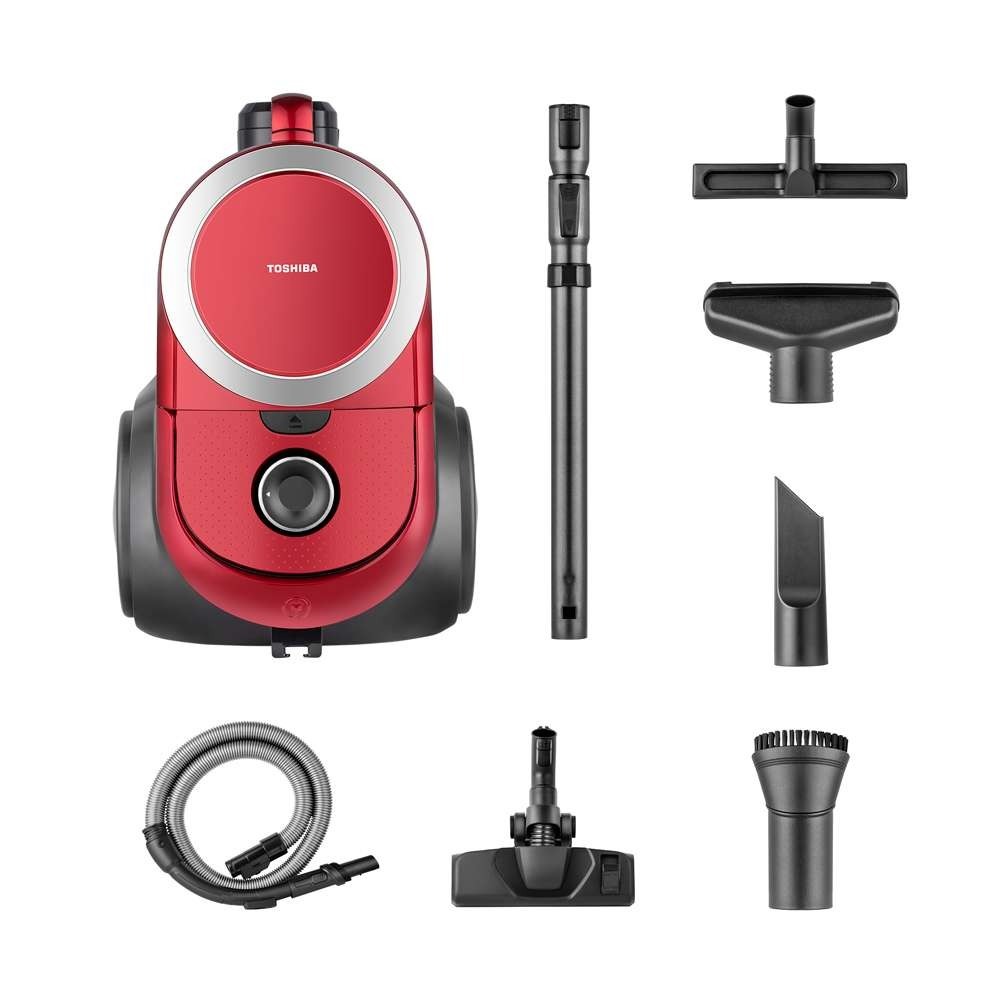 Máy hút bụi dạng thùng Toshiba VC-BL160F 2000W - màu Đỏ - Hàng chính hãng