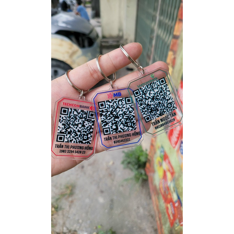 Móc khoá mã QR Chuyển Khoản Ngân Hàng