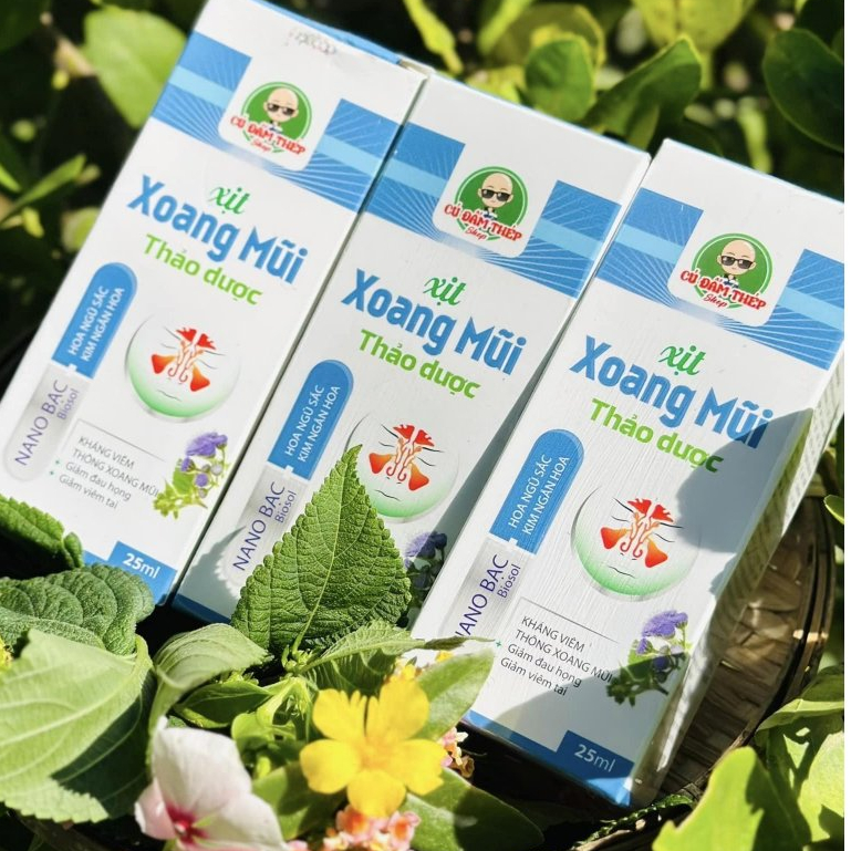 Xịt Xoang Mũi Thảo Dược Cú Đấm Thép 25Ml,Hết Viêm Xoang Khoang Mũi Thông Thoáng Sạch Mũi Tức Thì