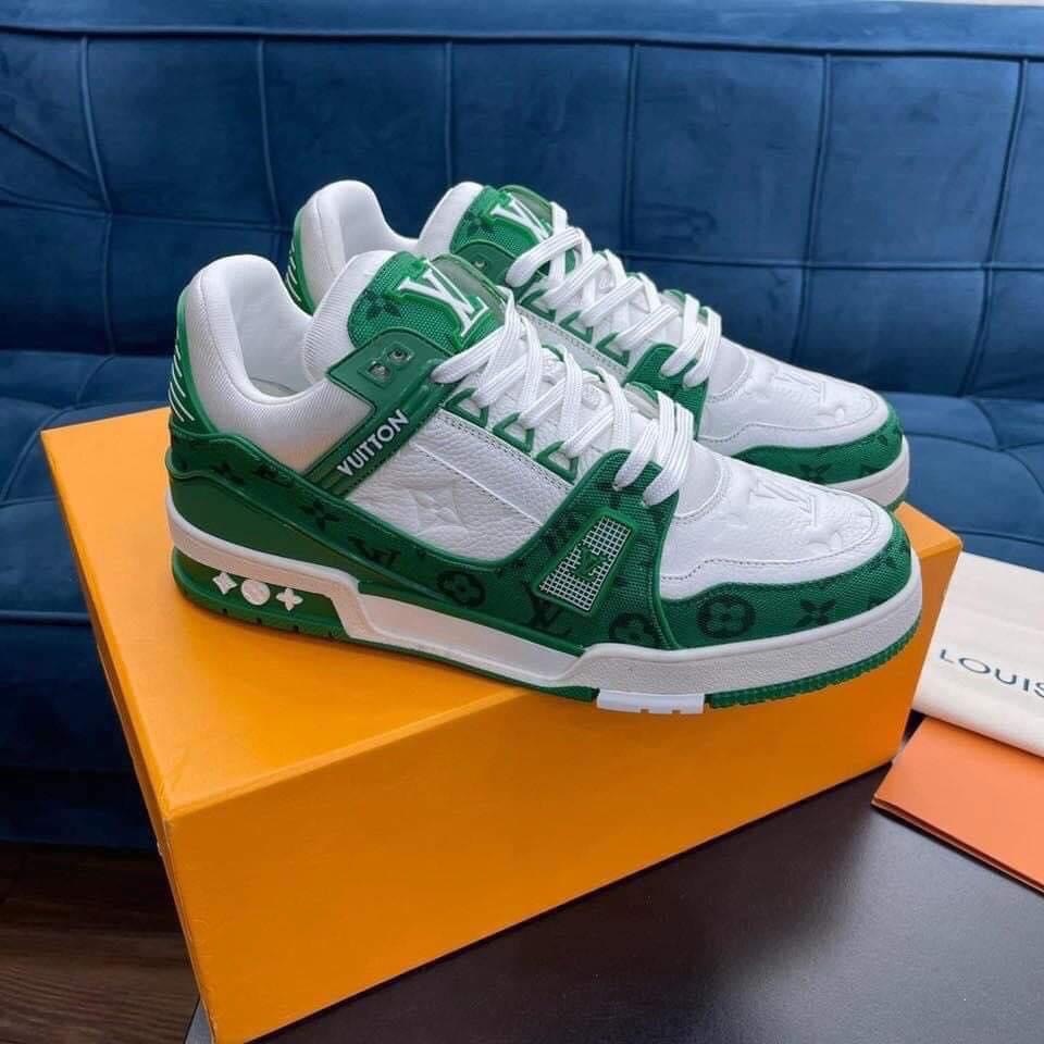 Giày LV Trainer, Louis Vuitton Trainer Black White, Giày LV Louis Vuitton HÀNG CAO CẤP Nam Nữ hottrend 2023