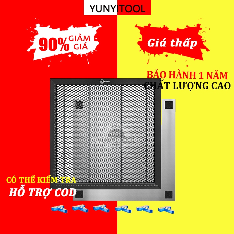 YUNYITOOL Bàn để tổ ong 400X400mm cho máy khắc CO2 Mini,Bàn làm việc tổ ong 400*400*22mm