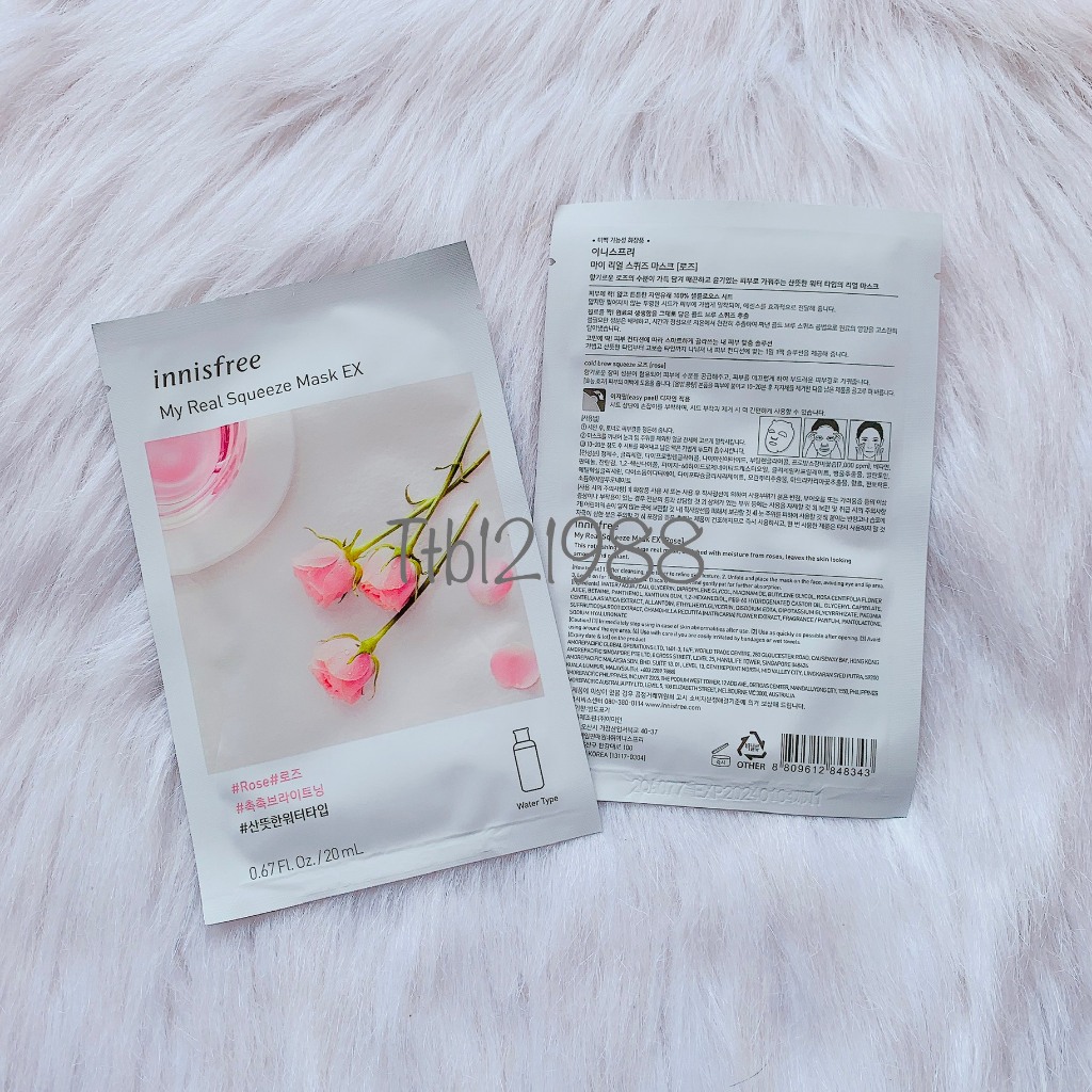 Combo 10 Miếng Mặt Nạ Innisfree My Real Squeeze Mask - 20ml