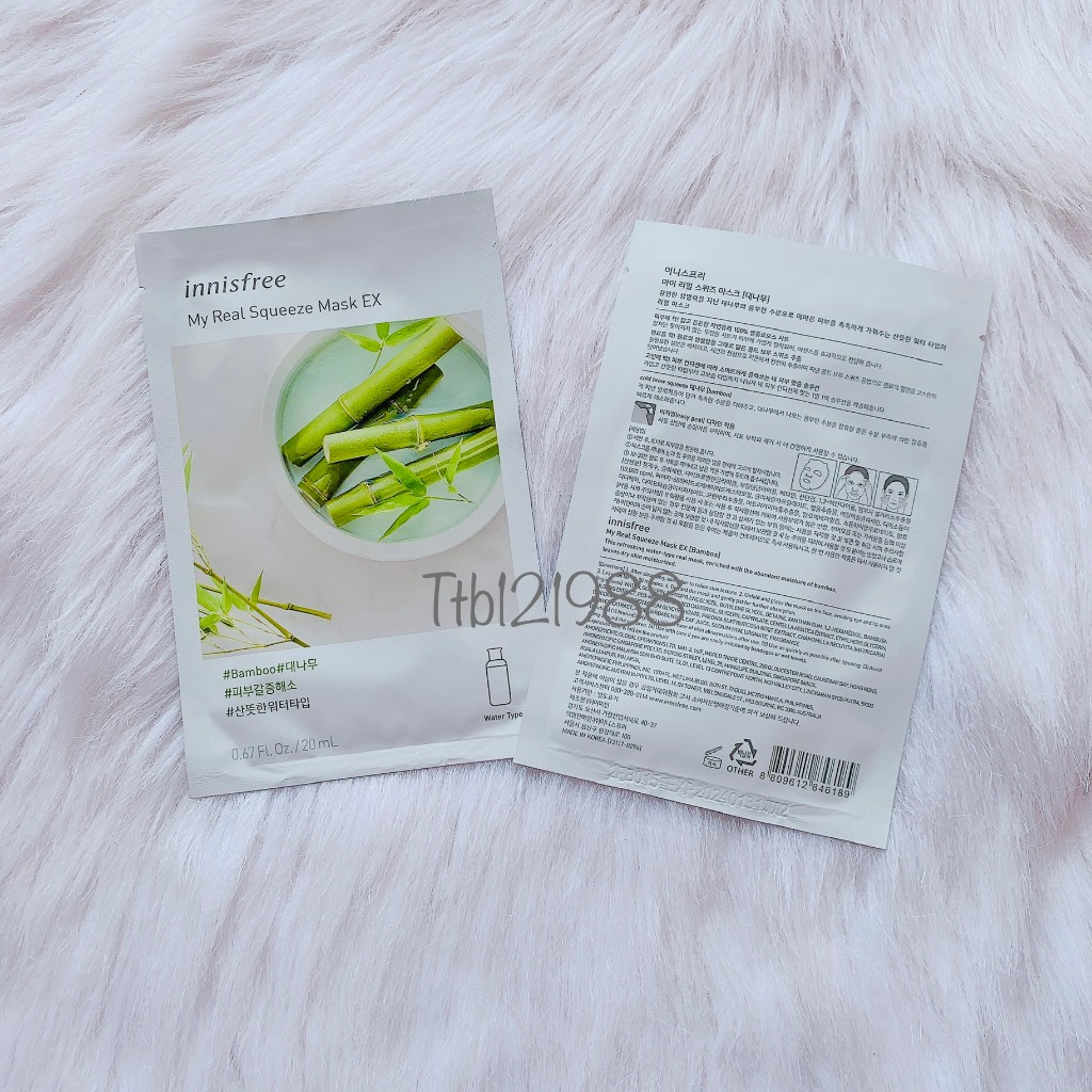 Combo 10 Miếng Mặt Nạ Innisfree My Real Squeeze Mask - 20ml