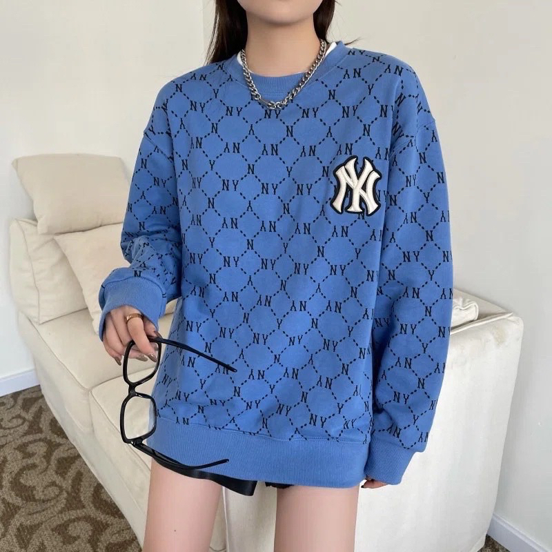 Áo Sweater - tay dài nỉ da cá M.L.B