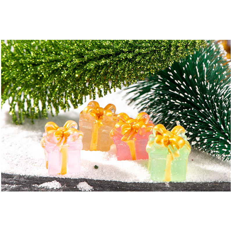 Mô hình hộp quà dạ quang phát sáng trang trí nhà búp bê, DIY