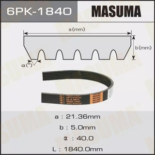 Dây curoa tổng xe mazda 2 sx 2007-2014 mazda 3 bản 1.6 sx 2013 -2022 thương hiệu masuma