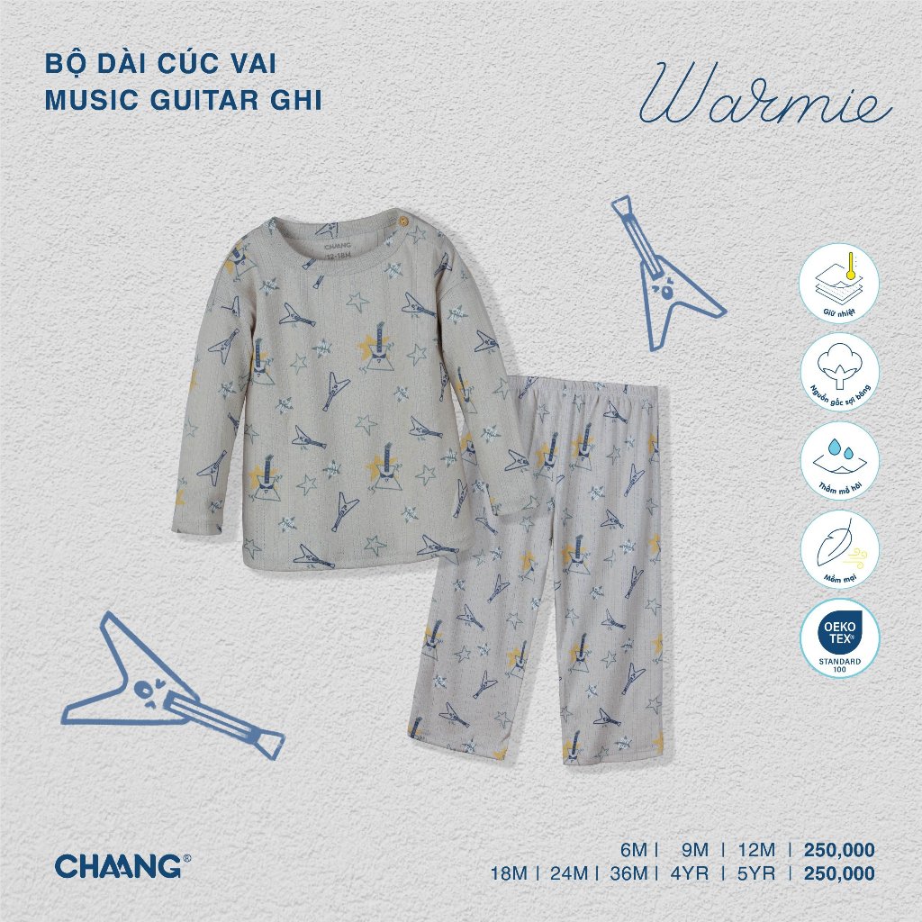 Bộ Quần Áo Dài Tay Music CHAANG AW23D11
