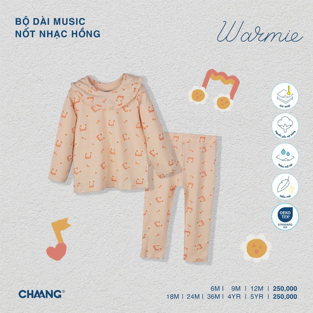 Bộ Quần Áo Dài Tay Music CHAANG AW23D11