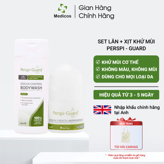 Set Lăn Khử Mùi + Sữa Tắm Perspi Guard - Giải Pháp Cho Người Có Mùi & Mồ Hôi Nặng Hiệu Quả Tới 5 Ngày