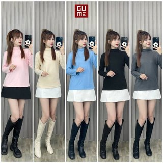  Áo thun giữ nhiệt Nữ GUME cổ 3cm dài tay G04