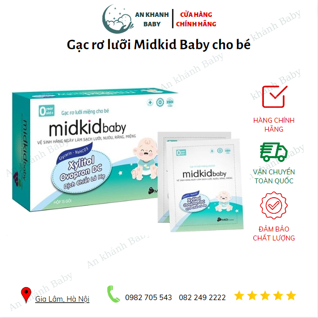 Gạc rơ lưỡi Midkid Baby cho bé