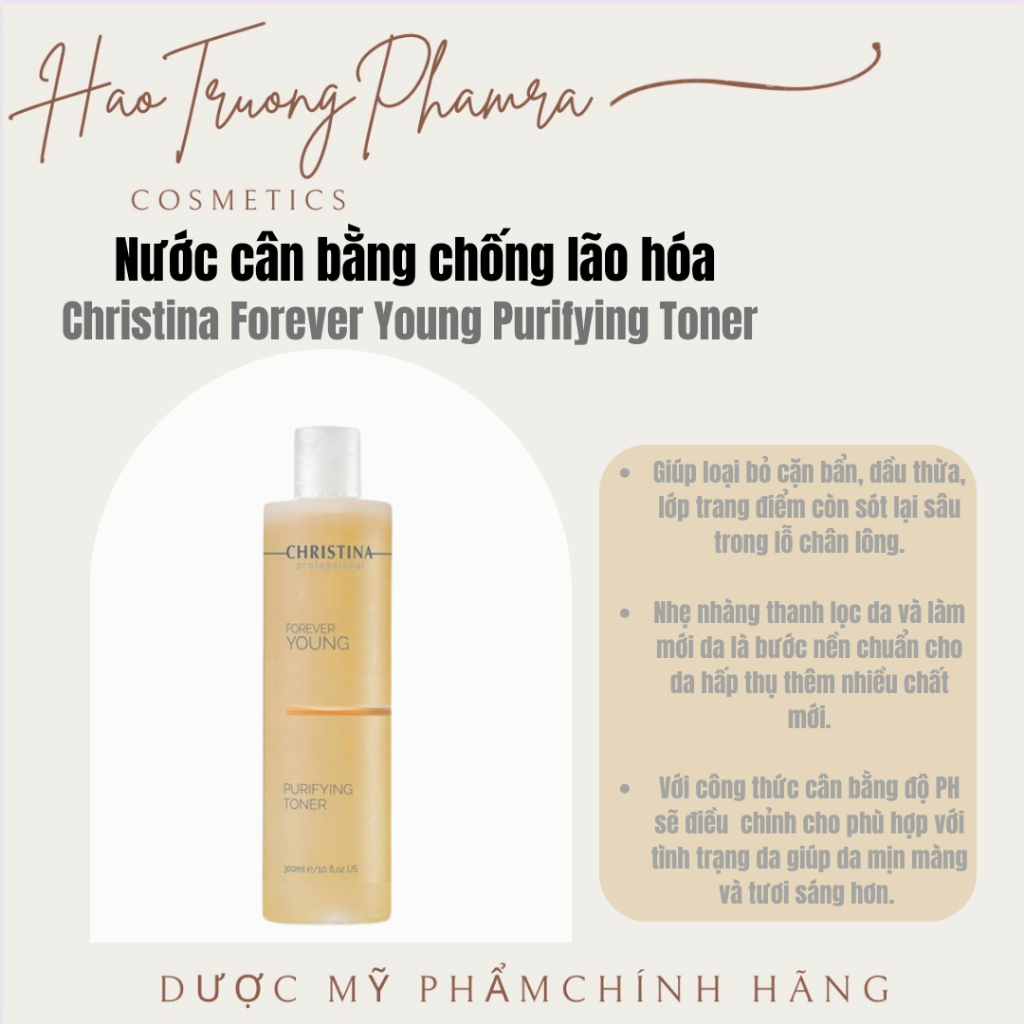 CHRISTINA FOREVER YOUNG PURIFYING TONER LÀM SẠCH & CÂN BẰNG DA 300ml