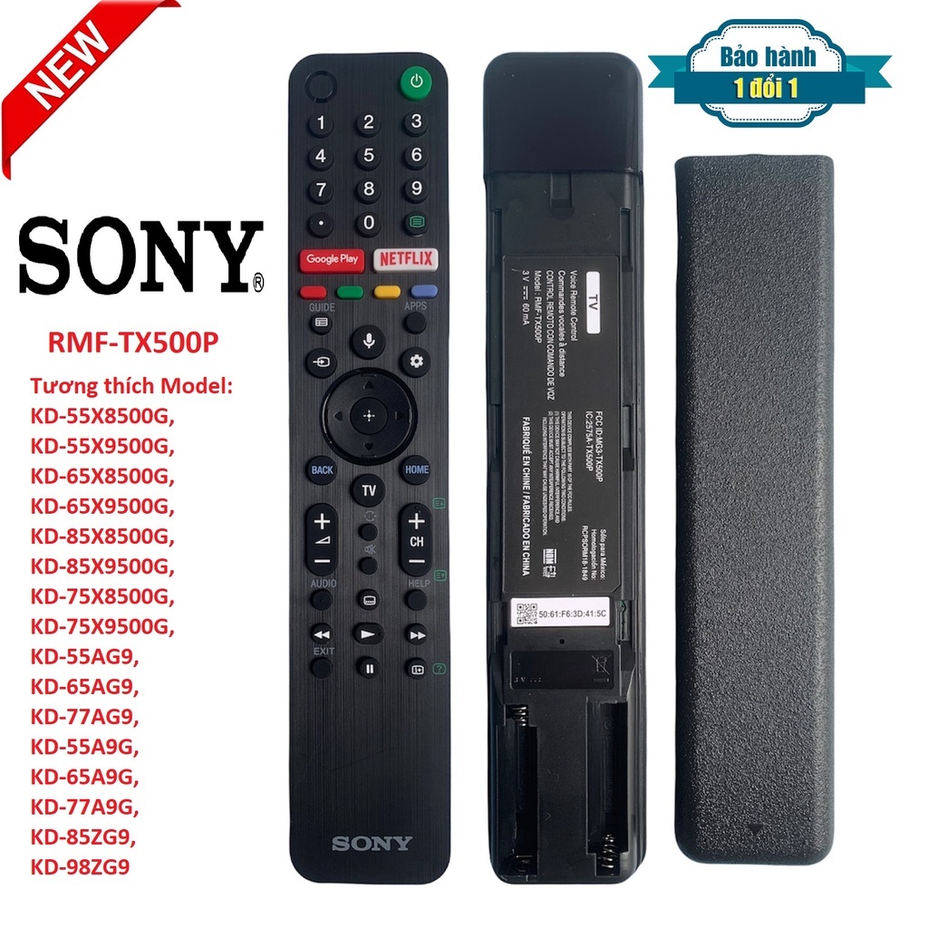 REMOTE TIVI  SONY GIỌNG NÓI RMF-TX310P, RMF - TX800P, RMF -TX520P, RMF - TX500P,