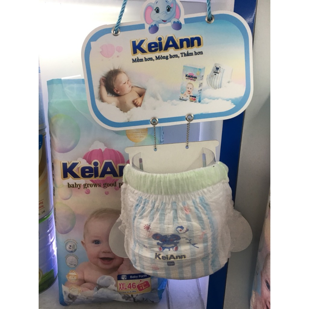 Tã Bỉm Quần KeiAnn cao cấp siêu thấm hút đủ szie M50+2/L50+2/XL48+2/XXL46+2/3xL44+2