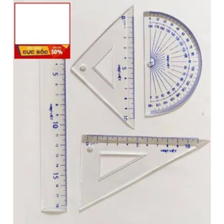 Bộ thước kẻ học sinh .