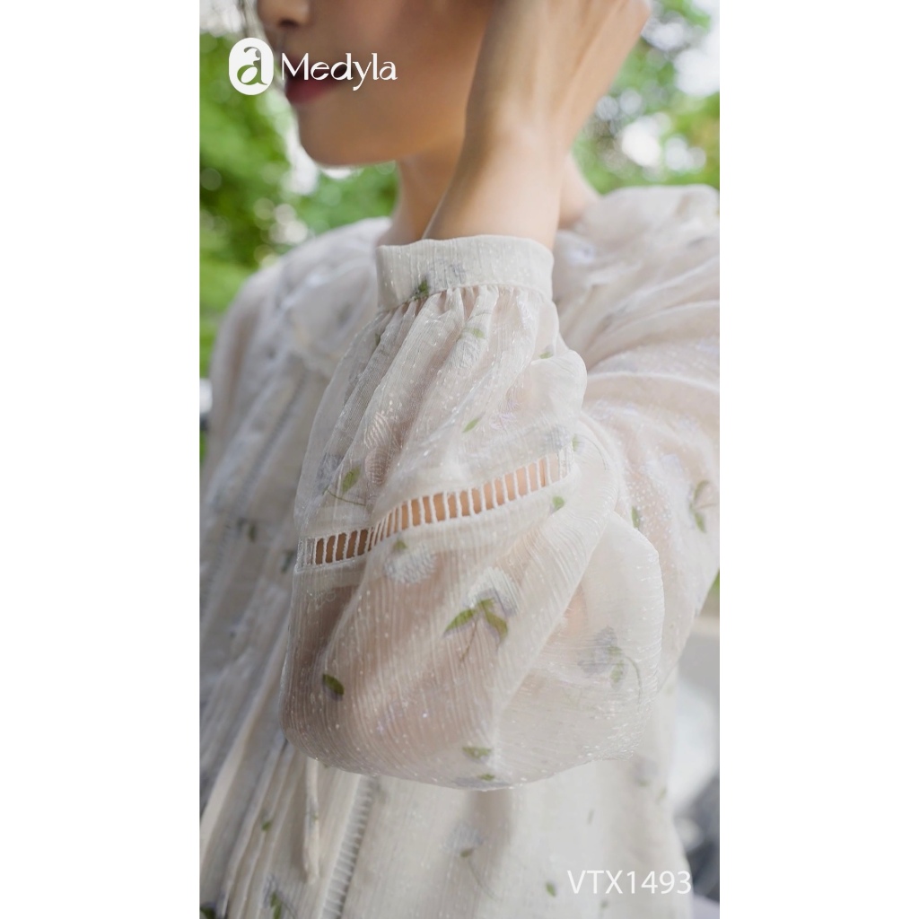 MEDYLA - Váy bầu mùa hè thiết kế tơ ren lót lụa cho bầu mặc đi làm dự tiệc - VTX1493