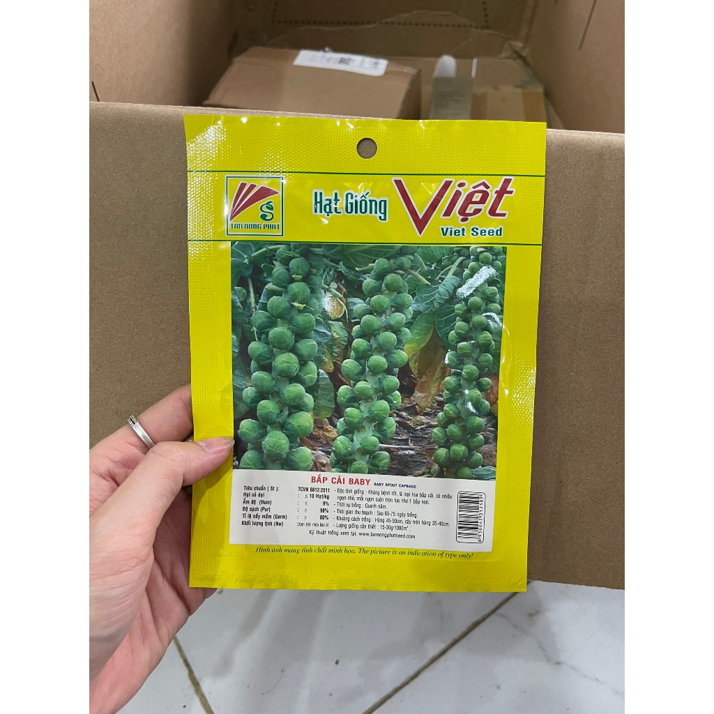 Hạt giống Bắp Cải Baby F1  hàng chính hãng công ty đóng gói