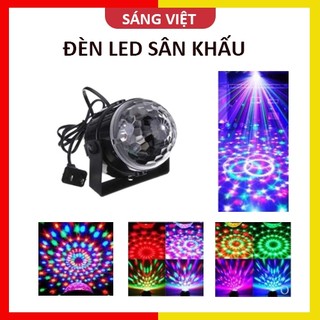 Đèn LED quả cầu xoay pha lê 7 màu nháy theo nhạc - led-03s 136